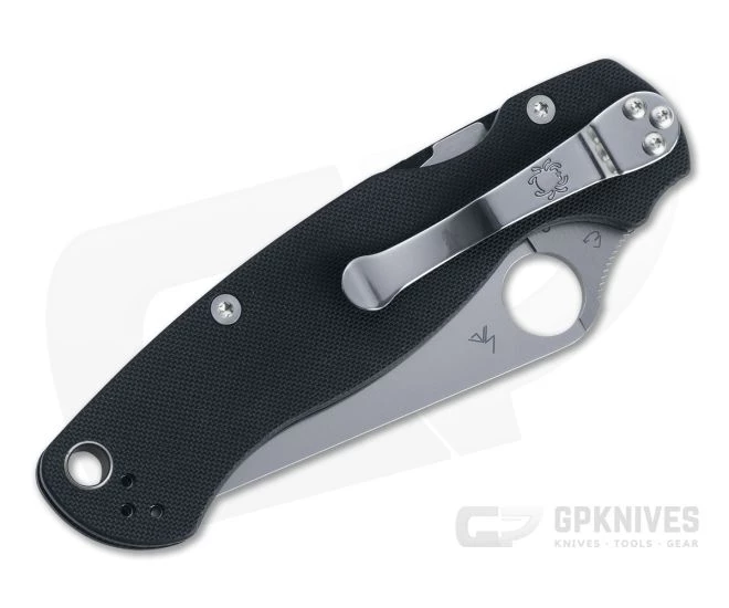 Spyderco ParaMilitary 2 Satin Fully Serrated S45VN Black G10 CQI Compression Lock Folder 4 Spyderco ParaMilitary 2 Satin Fully Serrated S45VN Black G10 CQI Compression Lock Folder - Image 2