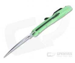 Spyderco Salt 2 Wharncliffe Flat Ground Plain LC200N Green FRN Folder C88FPWCGR2 -EDC (Every Day Carry) Shop c88fpwcgr2 3