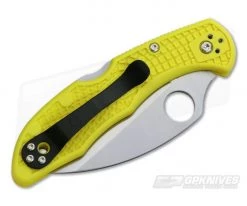 Spyderco Salt 2 Wharncliffe Serrated H1 Yellow FRN Back Lock Folder C88SWCYL2 -EDC (Every Day Carry) Shop c88swcyl2 2 2