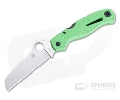 Spyderco Atlantic Salt Plain Satin FFG LC200N Green FRN Lightweight Folder C89FPGR
