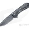CIVIVI Elementum Black Damascus Golden Carbon Fiber Shred Liner Lock Flipper C907C-DS1