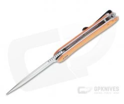 CIVIVI Elementum C907R Orange G10 Satin D2 Liner Lock Flipper -EDC (Every Day Carry) Shop c907r 3 2