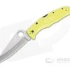 Spyderco Pacific Salt 2 Lightweight Yellow FRN Plain Edge Satin H1 Folder C91PYL2 -EDC (Every Day Carry) Shop c91pyl2 2