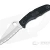 Spyderco Pacific Salt 2 Lightweight Black FRN Serrated Edge Satin H1 Folder C91SBK2 -EDC (Every Day Carry) Shop c91sbk2 2