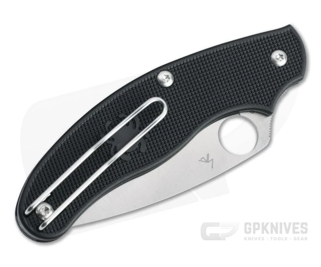 Spyderco UK Penknife UKPK Plain BD1N Black FRN Slip Joint Folder C94PBK 4 Spyderco UK Penknife UKPK Plain BD1N Black FRN Slip Joint Folder C94PBK - Image 2