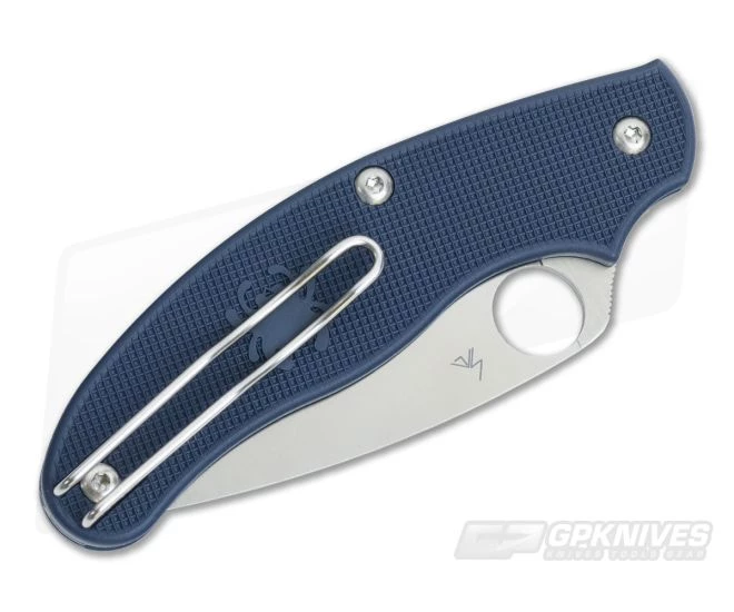 Spyderco UK Pen Knife (UKPK) Dark Blue FRN and S110V Blade C94PDBL 4 Spyderco UK Pen Knife (UKPK) Dark Blue FRN and S110V Blade C94PDBL - Image 2