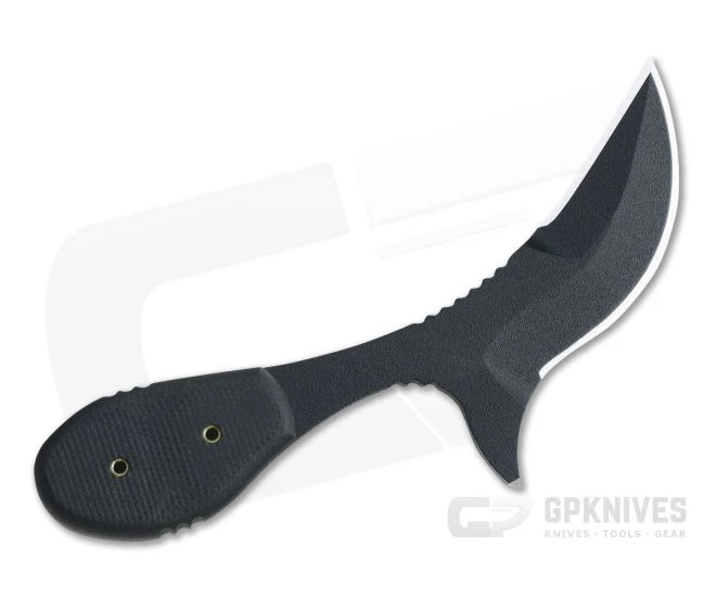 TOPS Knives California Cobra Black 1095 Black G10 Double Edge Neck Knife CALCO-01 5 TOPS Knives California Cobra Black 1095 Black G10 Double Edge Neck Knife CALCO-01 - Image 3