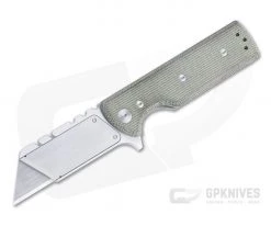 Chaves Ultramar C.H.U.B. Flipper Green Micarta Titanium Folding Utility Knife