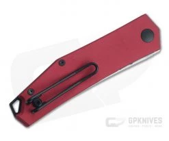 GiantMouse ACE Clyde Red Aluminum Satin N690 Liner Lock Folder -EDC (Every Day Carry) Shop clyde red aluminum 2 1