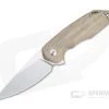 GiantMouse ACE Corta Satin M390 Natural Canvas Micarta Liner Lock Flipper -EDC (Every Day Carry) Shop corta nat 1