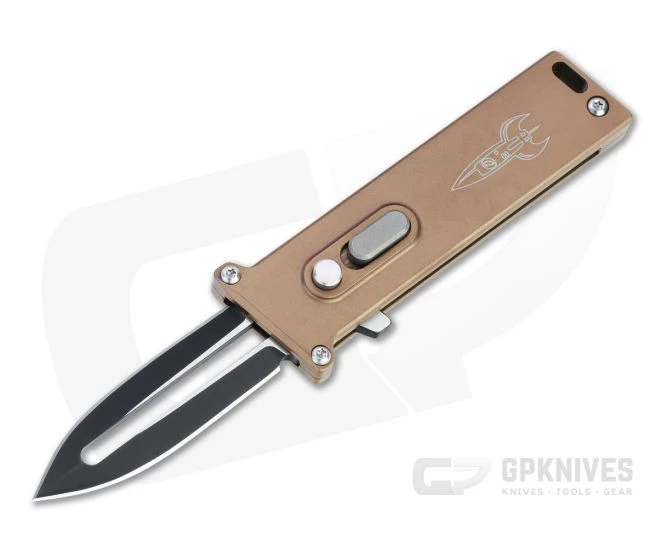 D Rocket Design Tallin Copper Titanium Two Tone Black M390 Single Action CA Legal OTF Automatic 3 D Rocket Design Tallin Copper Titanium Two Tone Black M390 Single Action CA Legal OTF Automatic