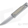 Reate EXO Exoskeleton Design Drop Point Elmax Brown Micarta Manual OTF Knife
