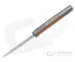 Reate EXO Exoskeleton Design Tanto Point Elmax Orange G10 Manual OTF Knife -EDC (Every Day Carry) Shop exo tp org10 3