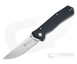 Steel Will Daitengu Liner Lock Satin D2 Black G10 Folder F11-01