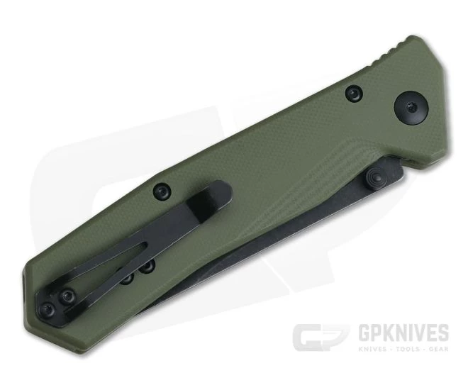 Steel Will Daitengu Liner Lock Black StoneWash D2 OD Green G10 Folder F11-33 4 Steel Will Daitengu Liner Lock Black StoneWash D2 OD Green G10 Folder F11-33 - Image 2