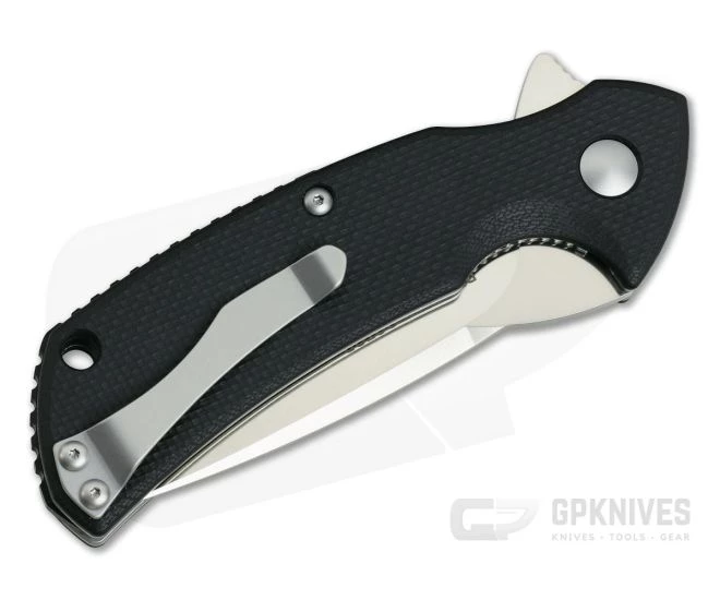 Steel Will Plague Doctor Mini Satin D2 Coarse Black G10 Flipper F16M-01 4 Steel Will Plague Doctor Mini Satin D2 Coarse Black G10 Flipper F16M-01 - Image 2