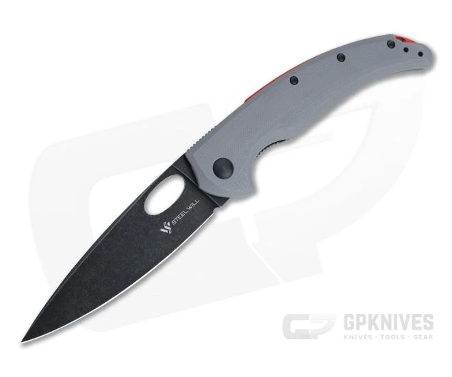 Steel Will Sedge Black Stonewashed D2 Gray G10 Liner Lock Folding Knife F19-20 3 Steel Will Sedge Black Stonewashed D2 Gray G10 Liner Lock Folding Knife F19-20