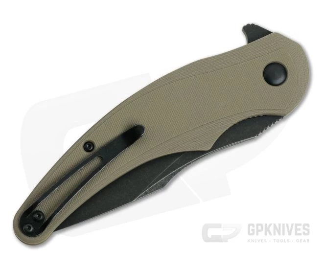 Steel Will Arcturus Flipper Black Stonewashed D2 Tan G10 F55-06 4 Steel Will Arcturus Flipper Black Stonewashed D2 Tan G10 F55-06 - Image 2
