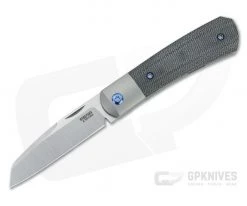 Pena Knives X Series Front Flipper Apache GPKnives Exclusive Black Micarta Blue Hardware
