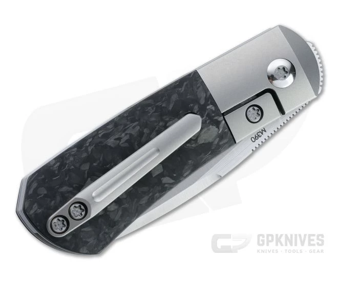 Pena Knives X Series Front Flipper Micro Apache Bolstered Marbled Carbon Fiber 4 Pena Knives X Series Front Flipper Micro Apache Bolstered Marbled Carbon Fiber - Image 2