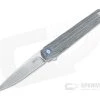 MKM x Zieba Flame Light Flipper Drop Point Stonewashed M390 Black Micarta Folder FL01L-BC -EDC (Every Day Carry) Shop fl01l bc 1