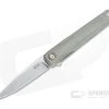 MKM x Zieba Flame Light Flipper Drop Point Stonewashed M390 Green Micarta Folder FL01L-GC -EDC (Every Day Carry) Shop fl01l gc 1