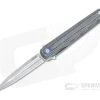 MKM x Zieba Flame Light Flipper Dagger Stonewashed M390 Black Micarta Folder FL02L-BC -EDC (Every Day Carry) Shop fl02l bc 1