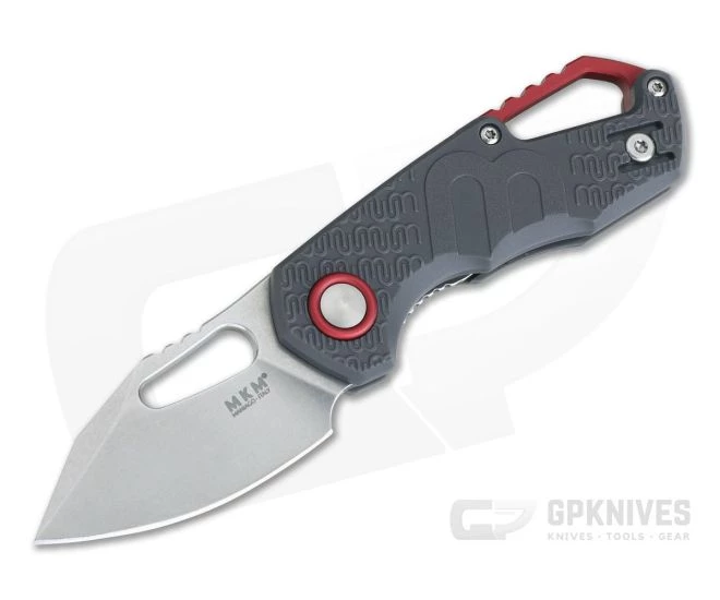 MKM Mikita Vox Isonzo Clip Point Stonewashed Plain N690Co Wolf Gray FRN FX03-3PGY 3 MKM Mikita Vox Isonzo Clip Point Stonewashed Plain N690Co Wolf Gray FRN FX03-3PGY
