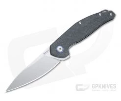 MKM Anso Goccia Satin M390 3D Carbon Fiber Liner Lock Flipper GC-CF