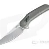 Reate Knives Gents #9 Flipper Satin M390 Dark Bead Blasted Titanium Folder -EDC (Every Day Carry) Shop gents9 db 1 1