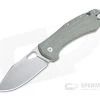 GiantMouse ACE Grand Green Canvas Micarta Stonewashed Elmax Liner Lock Folder -EDC (Every Day Carry) Shop grand grn micarta 3