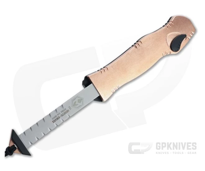 Heretic Knives Hydra Single Edge Two-Tone Black Elmax Copper Single Action OTF Automatic H007-10A-COPPER 6 Heretic Knives Hydra Single Edge Two-Tone Black Elmax Copper Single Action OTF Automatic H007-10A-COPPER - Image 4