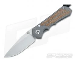 Chris Reeve Small Inkosi Stonewashed S45VN Natural Micarta Inlay Folder