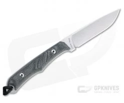 Chris Reeve Inyoni Stonewashed S45VN Black Canvas Micarta Fixed Blade -EDC (Every Day Carry) Shop iny 1001 3