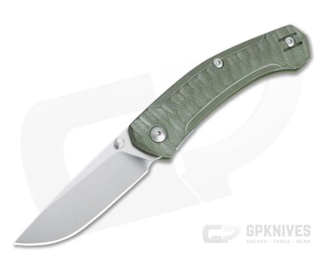 GiantMouse ACE Iona Green G10 Satin M390 Liner Lock Folder 3 GiantMouse ACE Iona Green G10 Satin M390 Liner Lock Folder