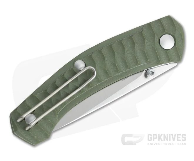 GiantMouse ACE Iona Green G10 Satin M390 Liner Lock Folder 4 GiantMouse ACE Iona Green G10 Satin M390 Liner Lock Folder - Image 2