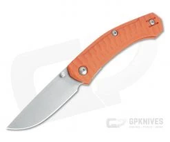 GiantMouse ACE Iona Orange G10 Stonewashed M390 Liner Lock Folder