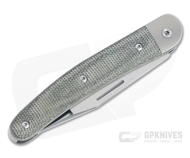 LionSteel Jack 2 M390 Green Canvas Micarta Modern Traditional Slip Joint JK2-CVG 4 LionSteel Jack 2 M390 Green Canvas Micarta Modern Traditional Slip Joint JK2-CVG - Image 2