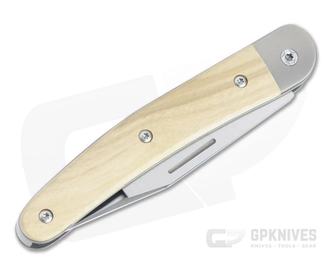 LionSteel Jack 2 M390 Olive Wood Modern Traditional Slip Joint JK2-UL 4 LionSteel Jack 2 M390 Olive Wood Modern Traditional Slip Joint JK2-UL - Image 2