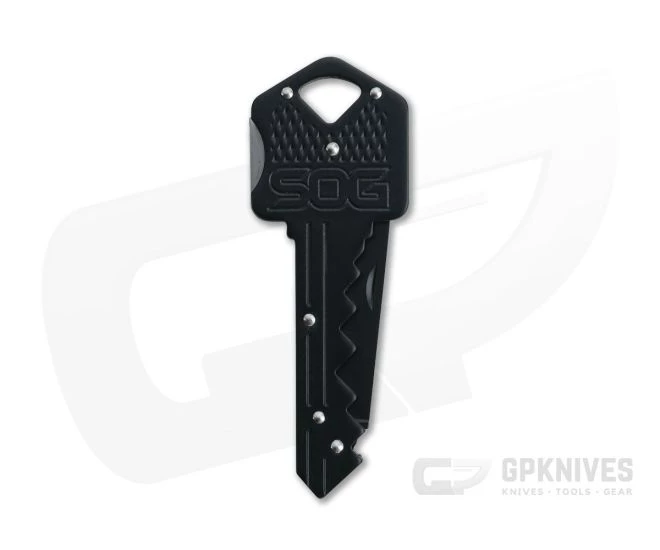 SOG Key Knife Black Back Lock Folding Knife KEY-101 3 SOG Key Knife Black Back Lock Folding Knife KEY-101