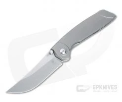 Kizer Shamshir Persian Stonewashed S35VN Titanium Frame Lock Folder KI4517