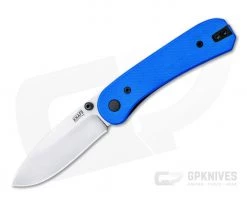 Knafs Lander EDC Stonewashed D2 Blue G10 Fast Swap Scale Folder