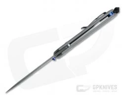 Chris Reeve Large Sebenza 31 Boomerang Damascus Blasted Titanium Folder 003 -EDC (Every Day Carry) Shop l31 1002 003 3