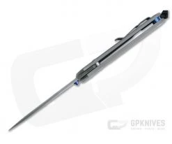 Chris Reeve Large Sebenza 31 Boomerang Damascus Blasted Titanium Folder 005 -EDC (Every Day Carry) Shop l31 1002 005 3