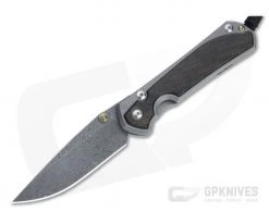 Chris Reeve Large Sebenza 31 Boomerang Damascus Bog Oak Inlay Folder 001