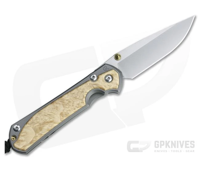 Chris Reeve Large Sebenza 31 Left Handed Box Elder Inlay Folding Knife 001 3 Chris Reeve Large Sebenza 31 Left Handed Box Elder Inlay Folding Knife 001