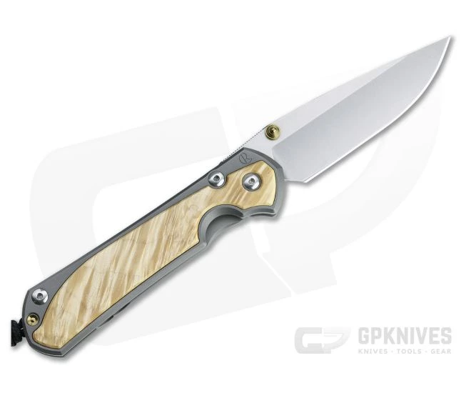Chris Reeve Large Sebenza 31 Left Handed Box Elder Inlay Folding Knife 002 3 Chris Reeve Large Sebenza 31 Left Handed Box Elder Inlay Folding Knife 002