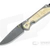 Chris Reeve Large Sebenza 31 Ladder Damascus Box Elder Inlaid Titanium Folding Knife 002
