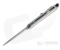 Chris Reeve Large Sebenza 31 Ladder Damascus Box Elder Inlaid Titanium Folding Knife -EDC (Every Day Carry) Shop l31 1112 3