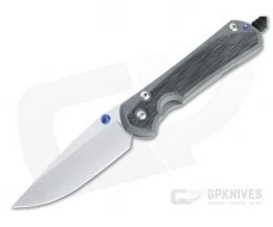 Chris Reeve Large Sebenza 31 S45VN Blue Double Lugs Black Micarta Inlay Folding Knife